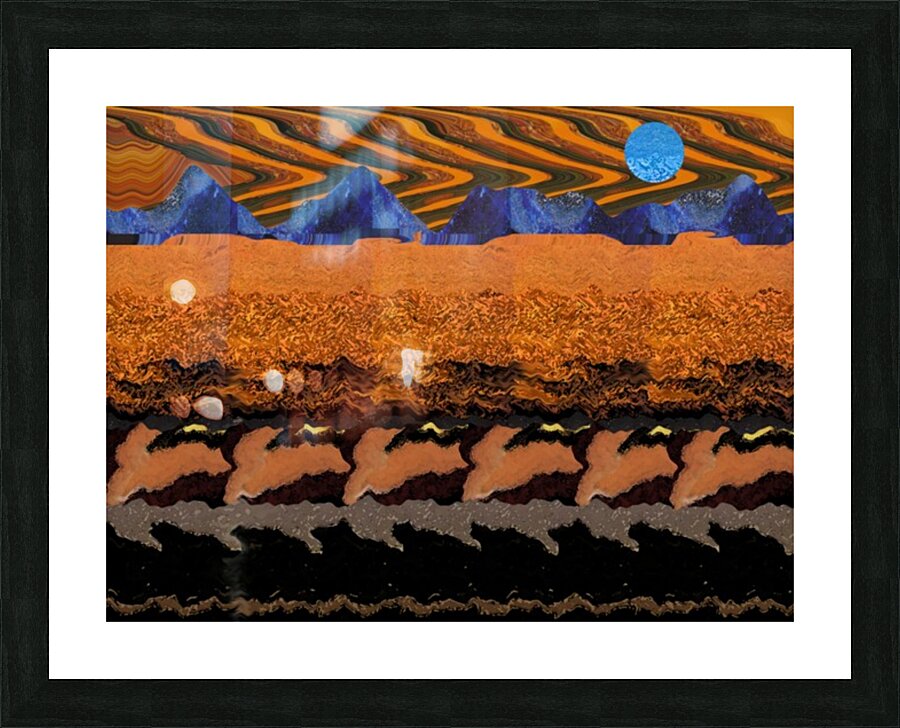  Abstract Landscape 662 Picture Frame print