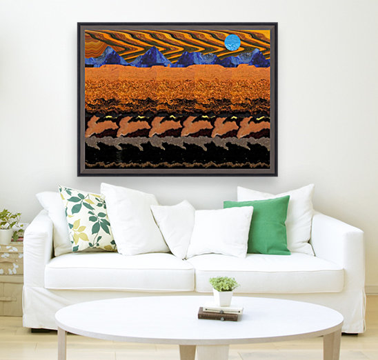  Abstract Landscape 662 Reproduction