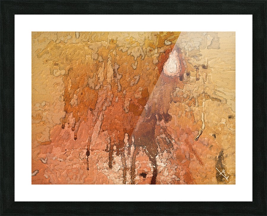 Running paint Picture Frame print