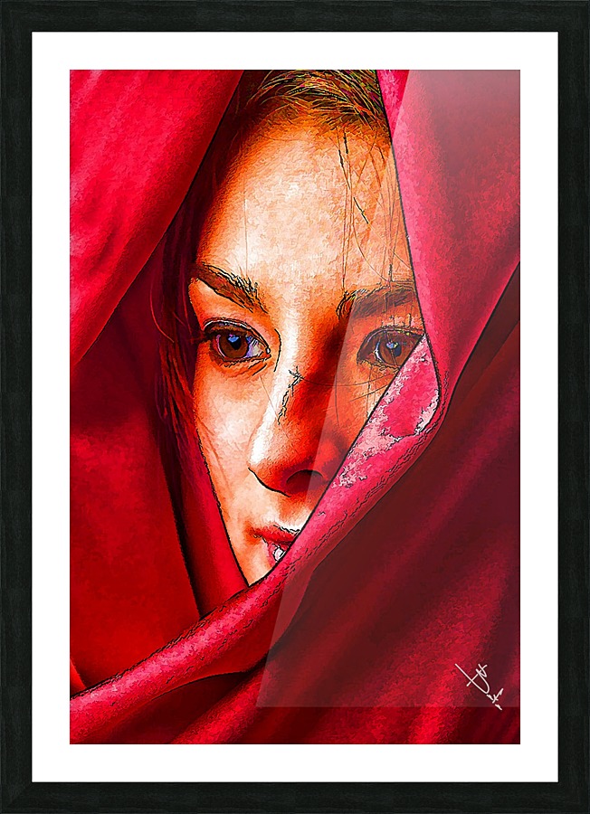 Bianca in red Picture Frame print