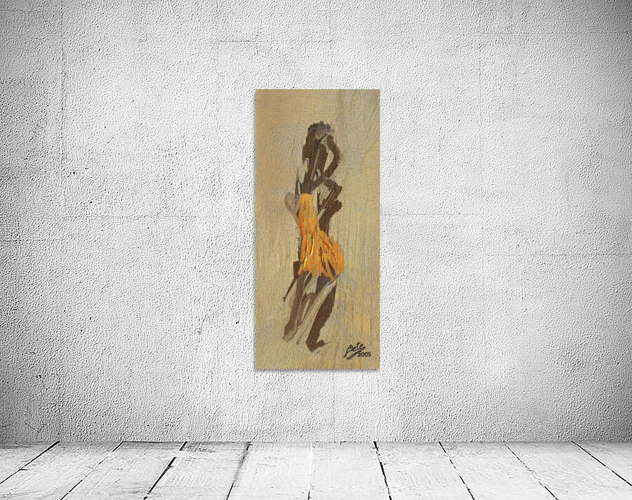Yellow dress Wall Preview