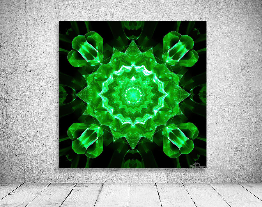 Emerald Flower Wall Preview