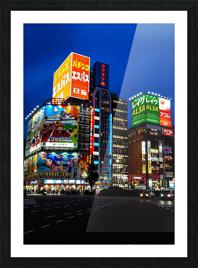 Tokyo dusk Picture Frame print