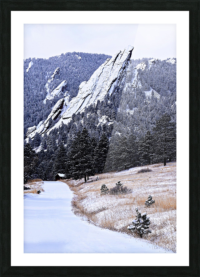 Boulder Flatirons Picture Frame print
