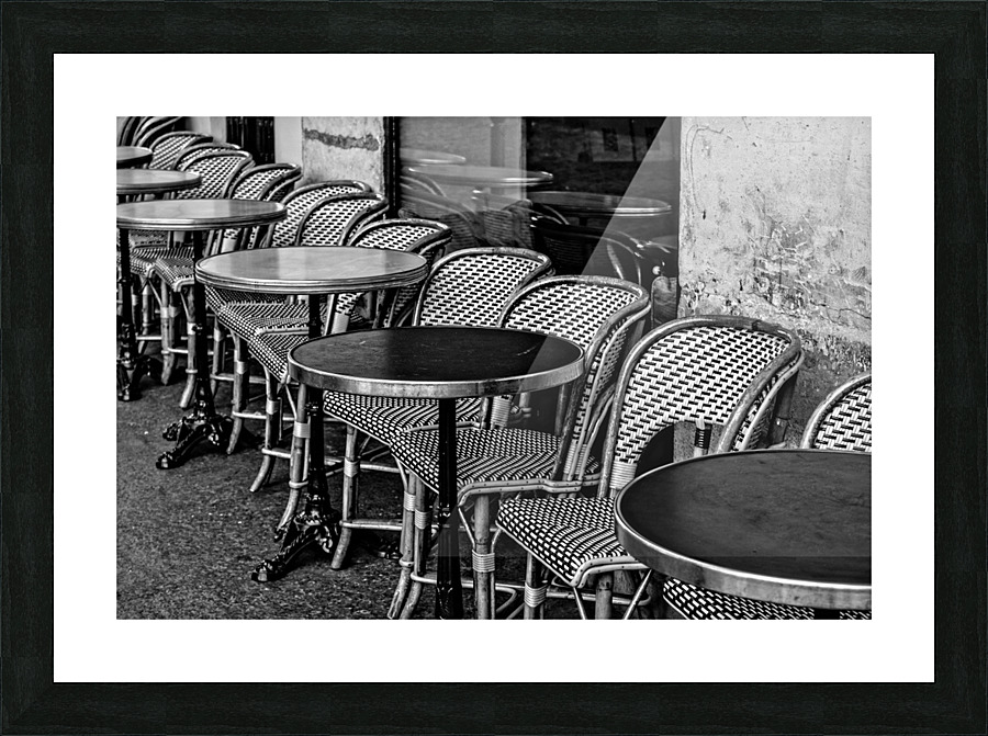 French sidewalk Picture Frame print