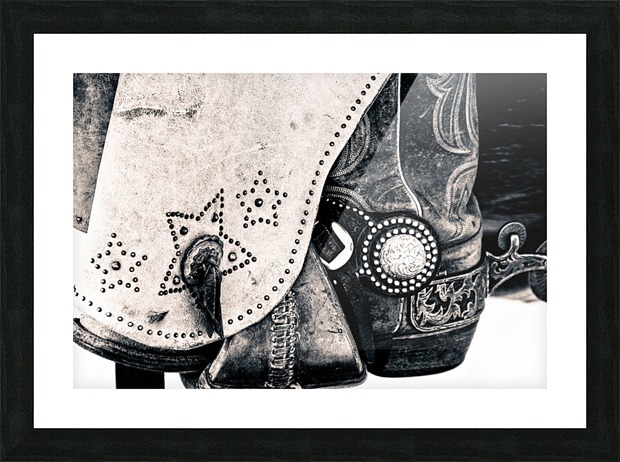 In the Saddle Picture Frame print