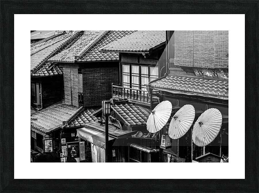Kyoto Rooftops Picture Frame print