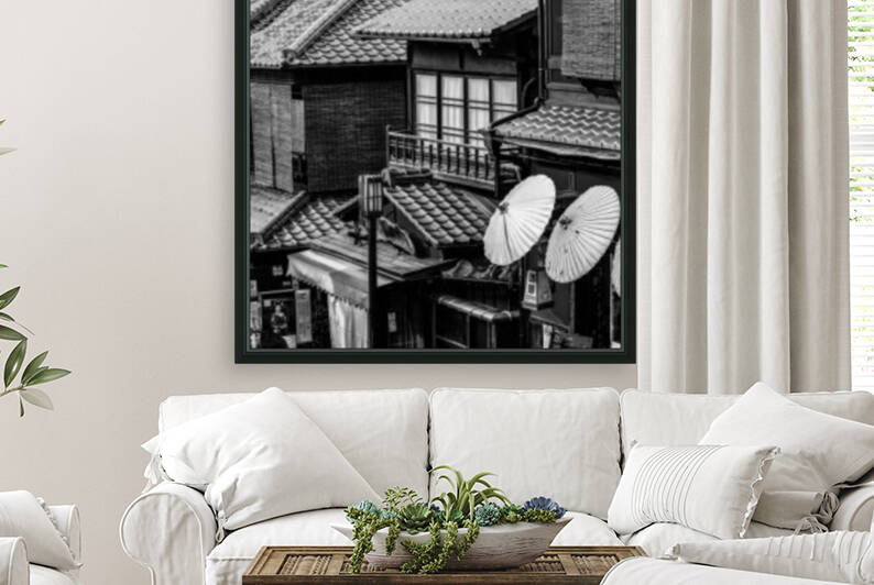 Kyoto Rooftops Reproduction
