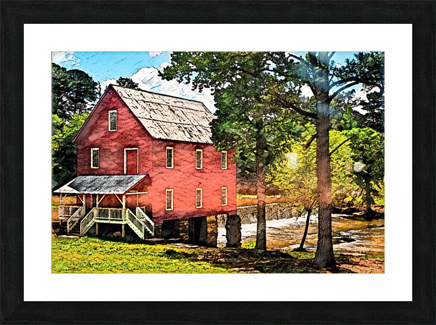 Starrs Mill Picture Frame print