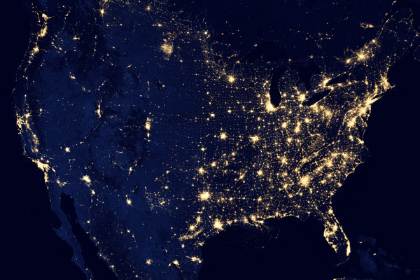North America at Night Digital Download