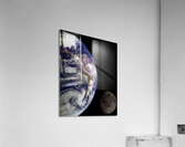 Earth and Moon Acrylic Print