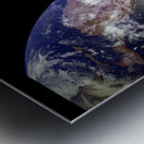 Earth and Moon Metal print