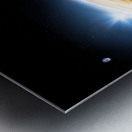 Mars and Earth Metal print