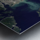 Lower Mainland from Space Metal print