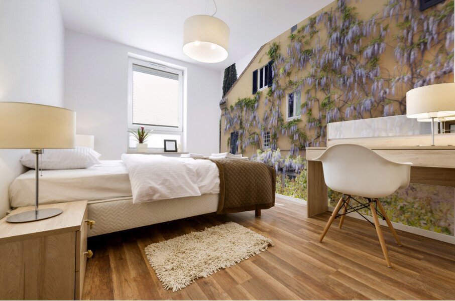 Wisteria in Bloom – Italian Villa Mural print