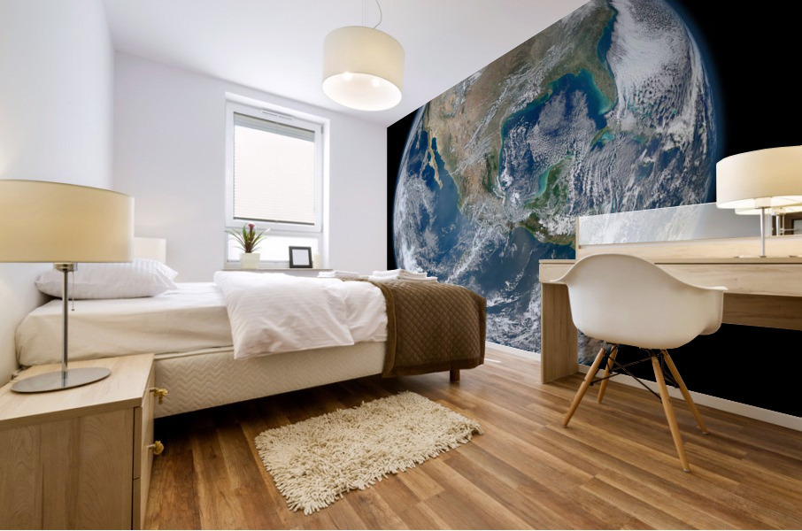 Earth from Space Mural print