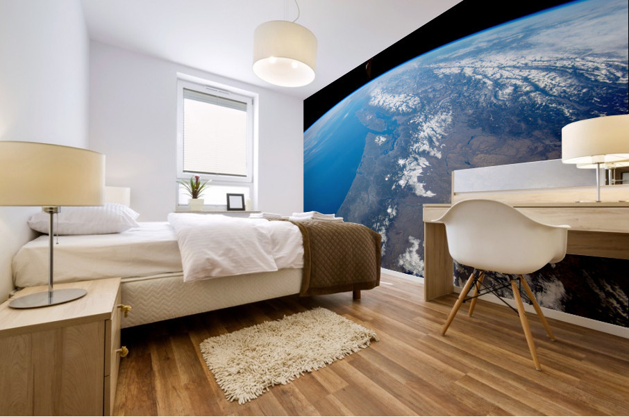 Pacific NW From ISS Mural print