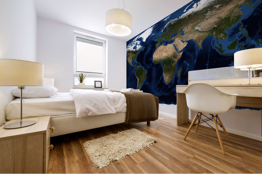 Our World from Space Mural print