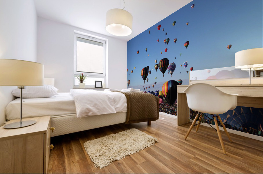 Balloon Fiesta at NASA Mural print