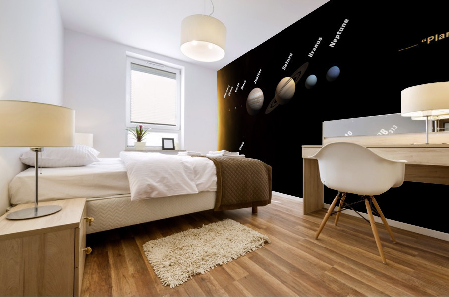 Planets of the Solar System Mural print