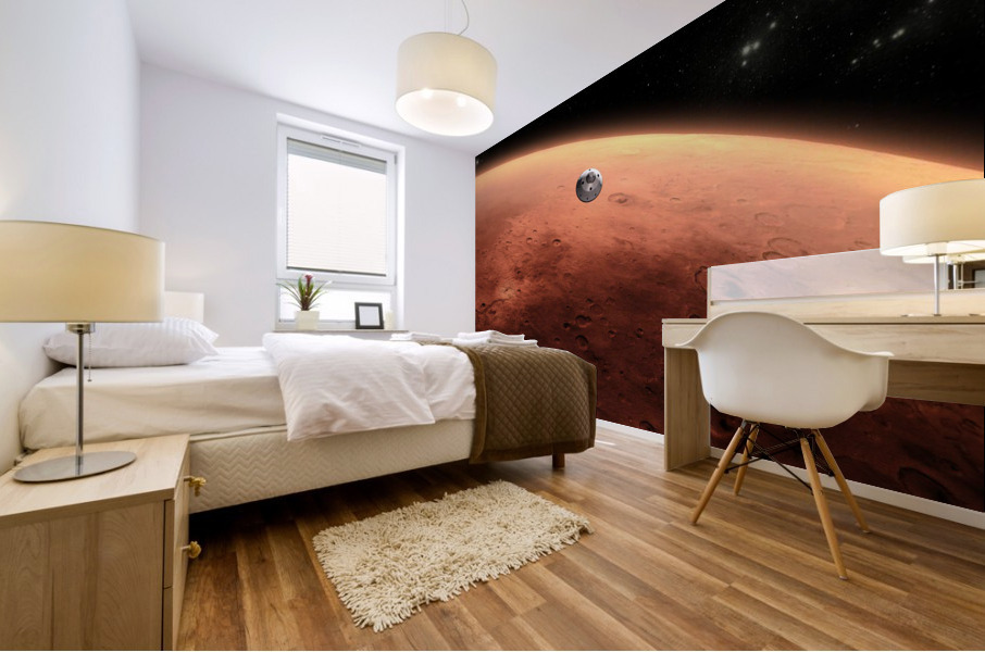 Curiosity Approaching Mars Mural print