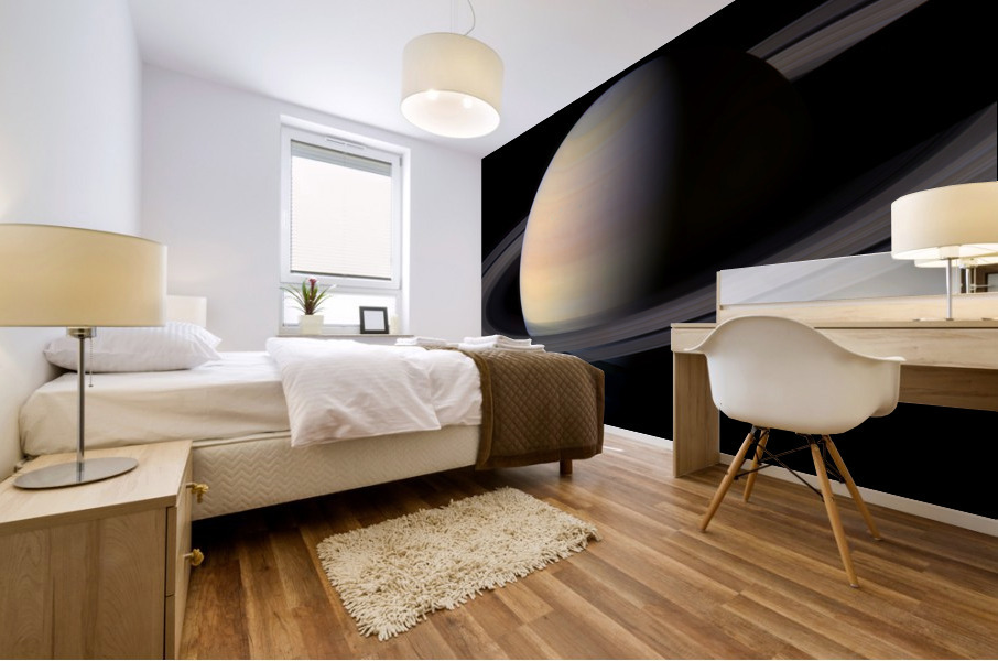 Big Beautiful Saturn Mural print