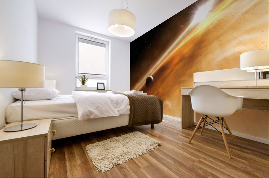 Hubble Observes a Planet Mural print