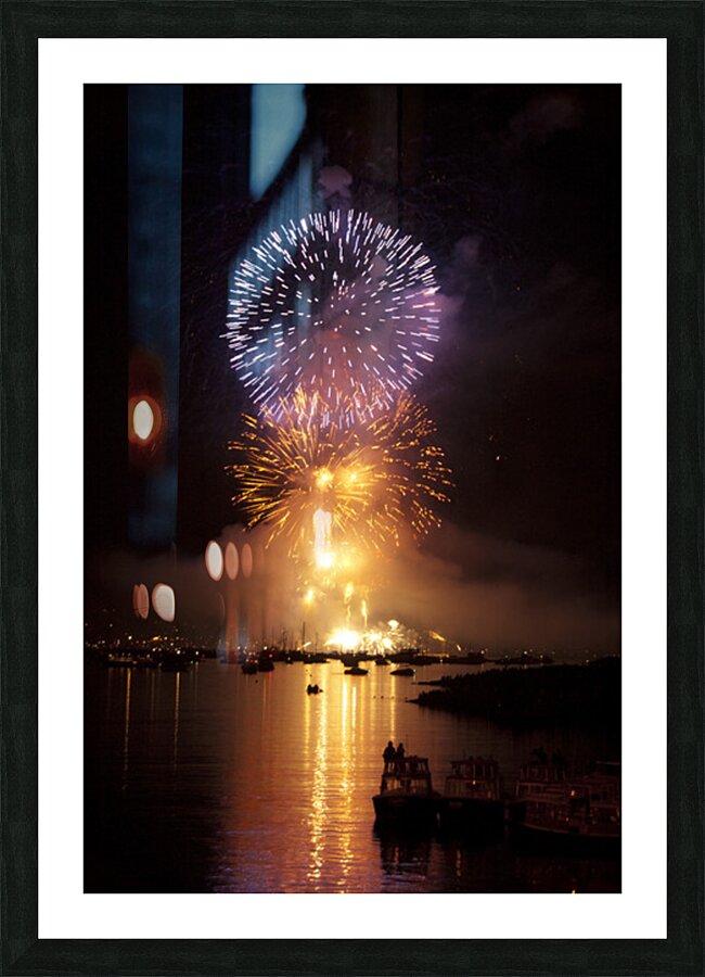 Fireworks Over the Harbour Picture Frame print