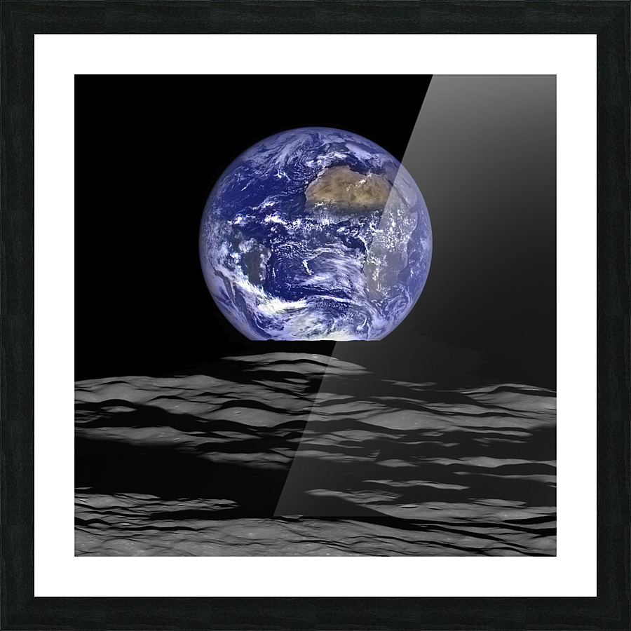 Earth as Seen from the Moon Picture Frame print