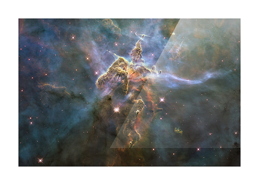 Mystic Mountain Nebula Picture Frame print