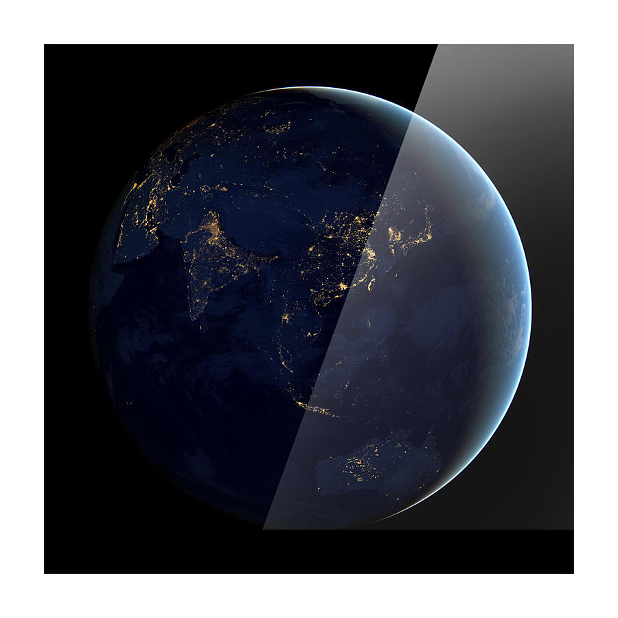 Earth at Night Picture Frame print