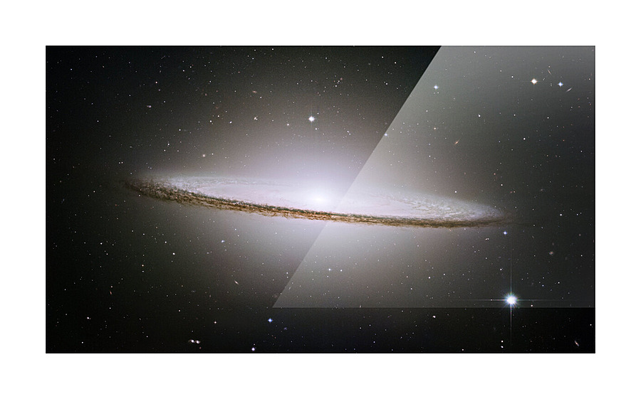 Sombrero Galaxy Picture Frame print