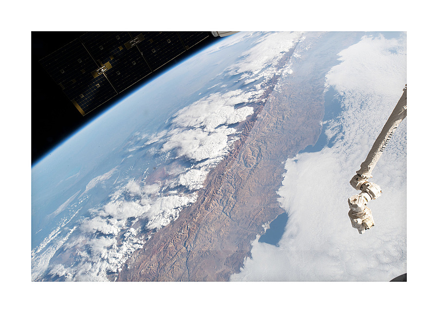 Andes Mountain range-Canadarm Picture Frame print