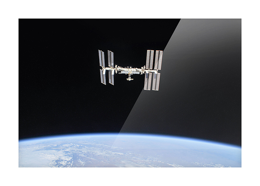 The International Space Station Picture Frame print