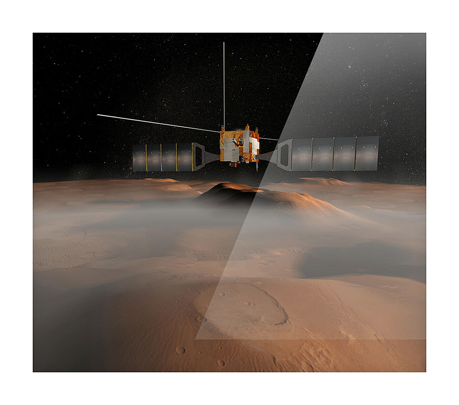 Mars Antenna Picture Frame print