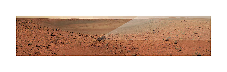 Mars Landscape Picture Frame print