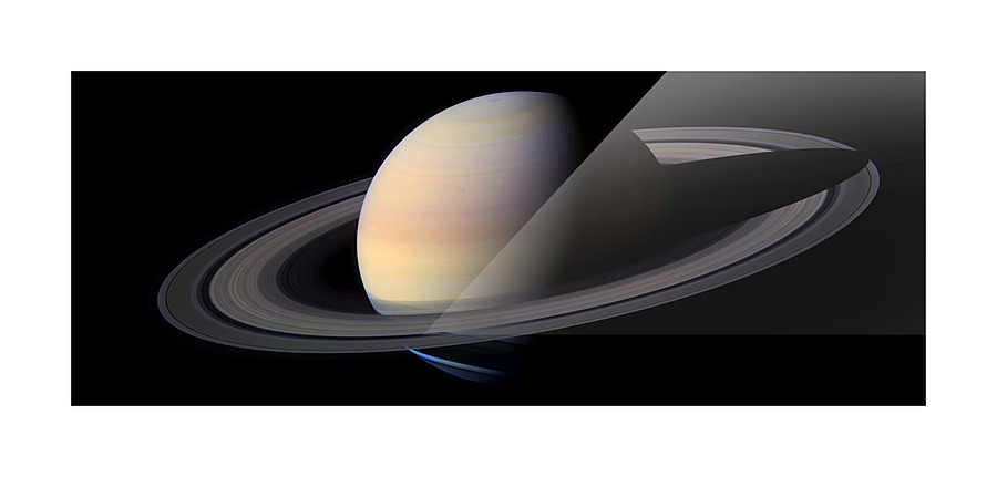 Big Beautiful Saturn Picture Frame print