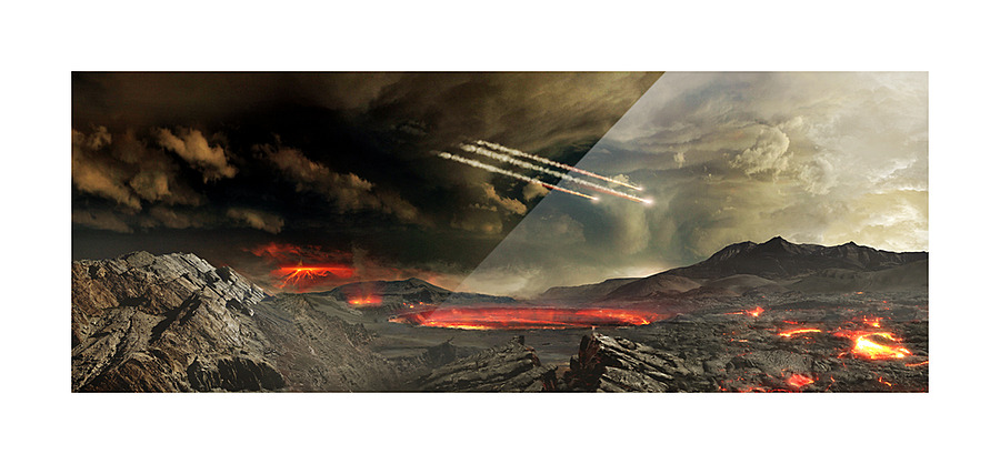 Early Earth Picture Frame print