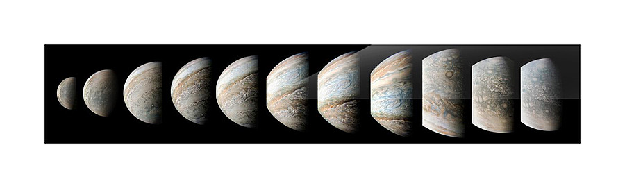 95 Minutes Over Jupiter Picture Frame print