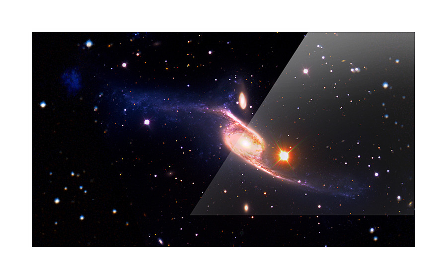 Spiral Galaxy NGC 6872 Picture Frame print