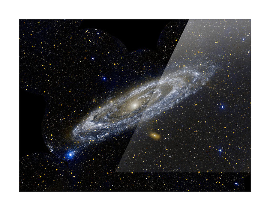 Spiral Galaxy Andromeda Picture Frame print