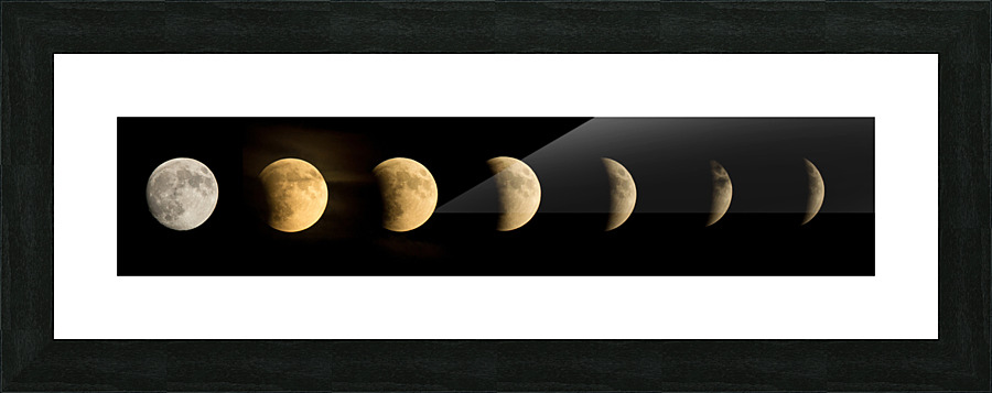 Moon Phases Picture Frame print