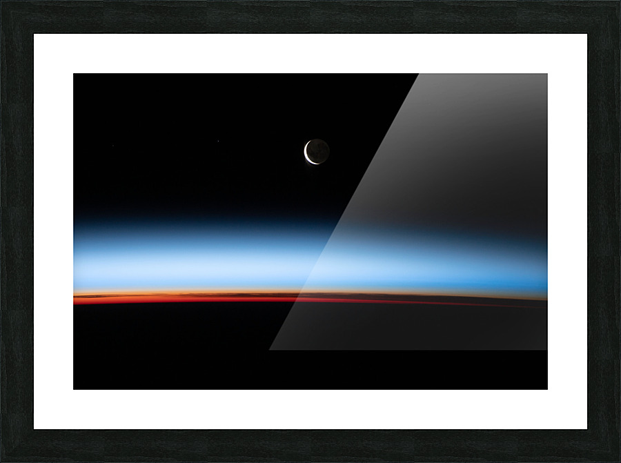 Magical photo of cresent Moon Picture Frame print