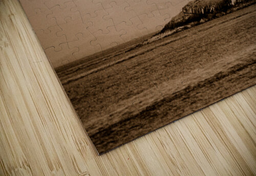 Mount Baker and Lighthouse in Sepia Best Seller Ingvar Grimsmo puzzle