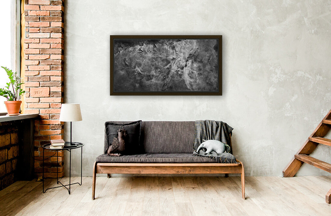  Carina Nebula in B&W Reproduction