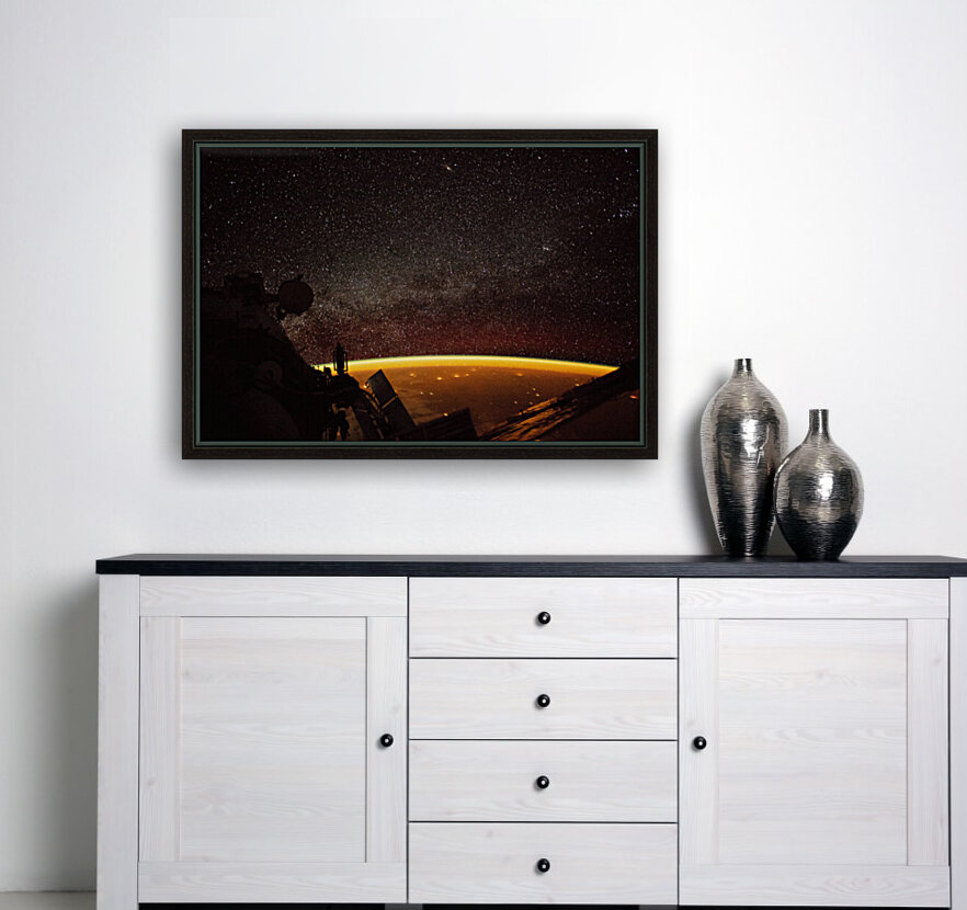 Starry night from iss Reproduction