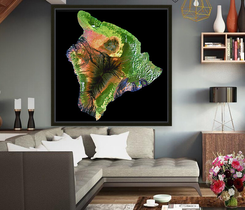 Big Island of Hawaii Reproduction