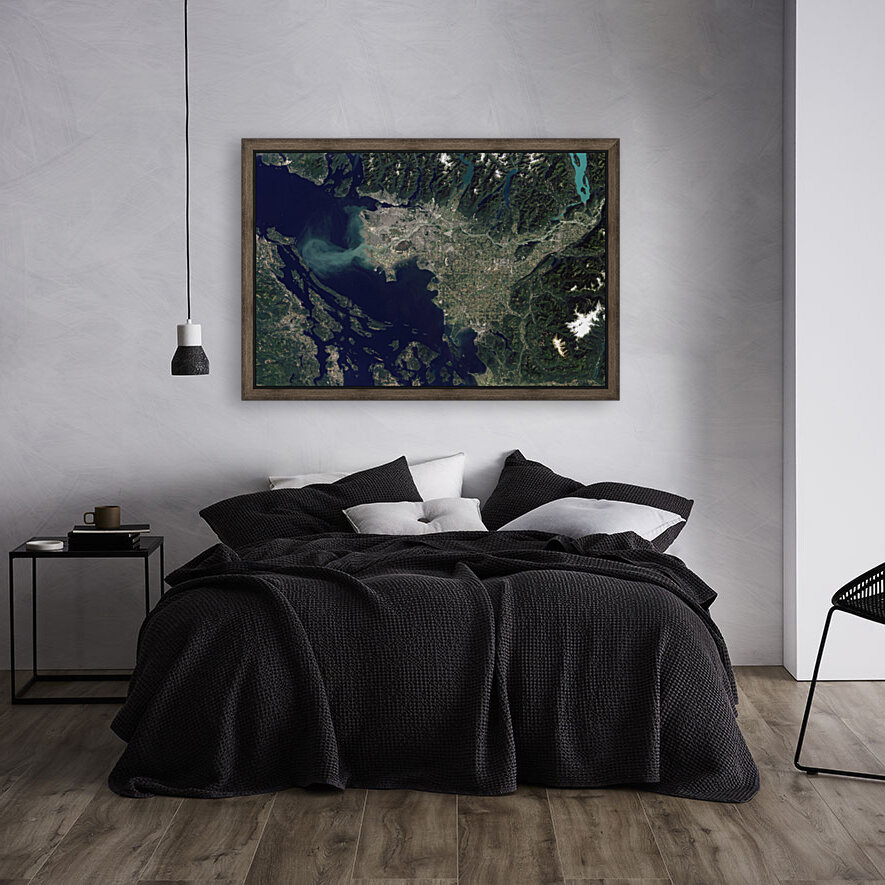 Lower Mainland from Space Reproduction