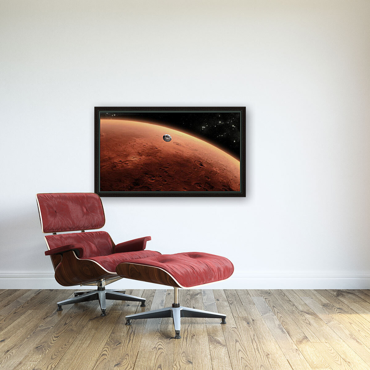 Curiosity Approaching Mars Reproduction