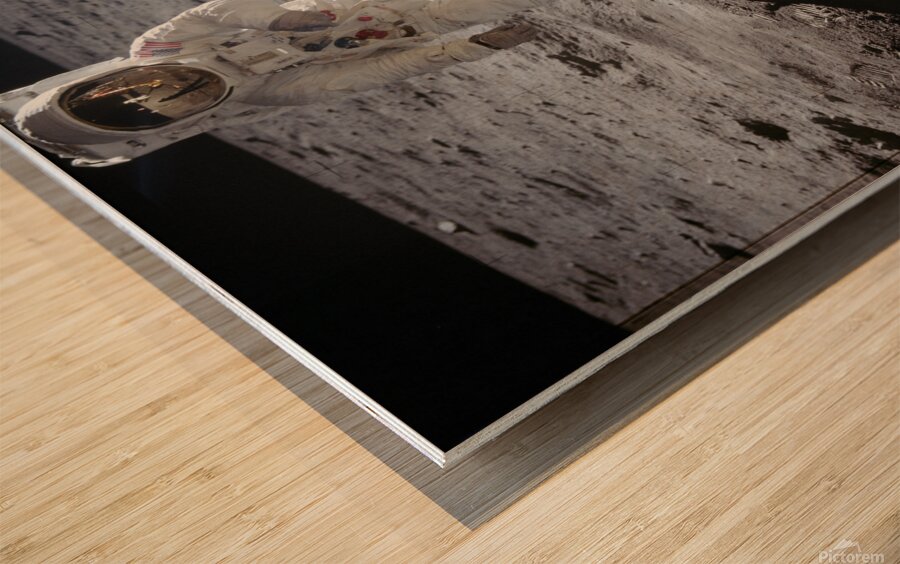 Man on the Moon Wood print